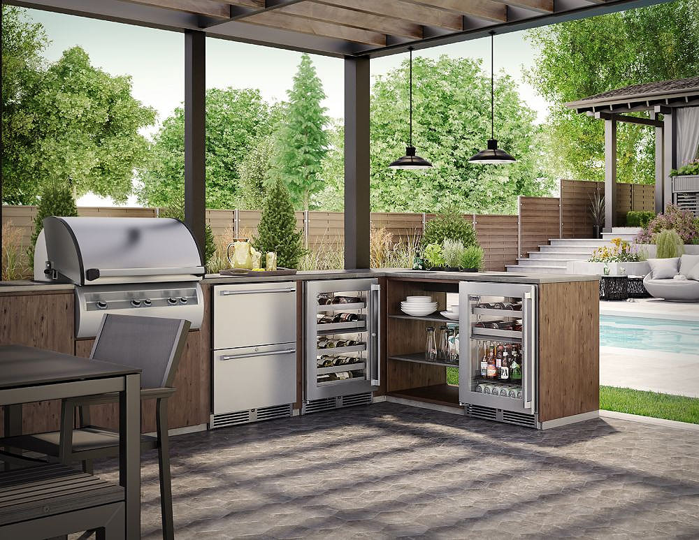 Perlick 24" Outdoor Refrigerator Drawers HP24RO45 Abt