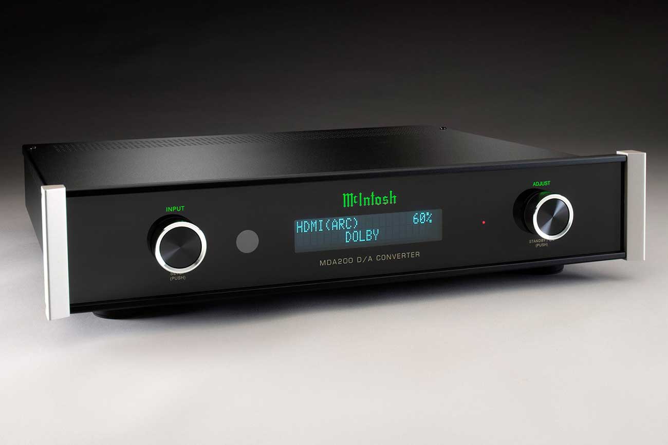 McIntosh MDA200 D/A Converter In Black MDA200 Abt
