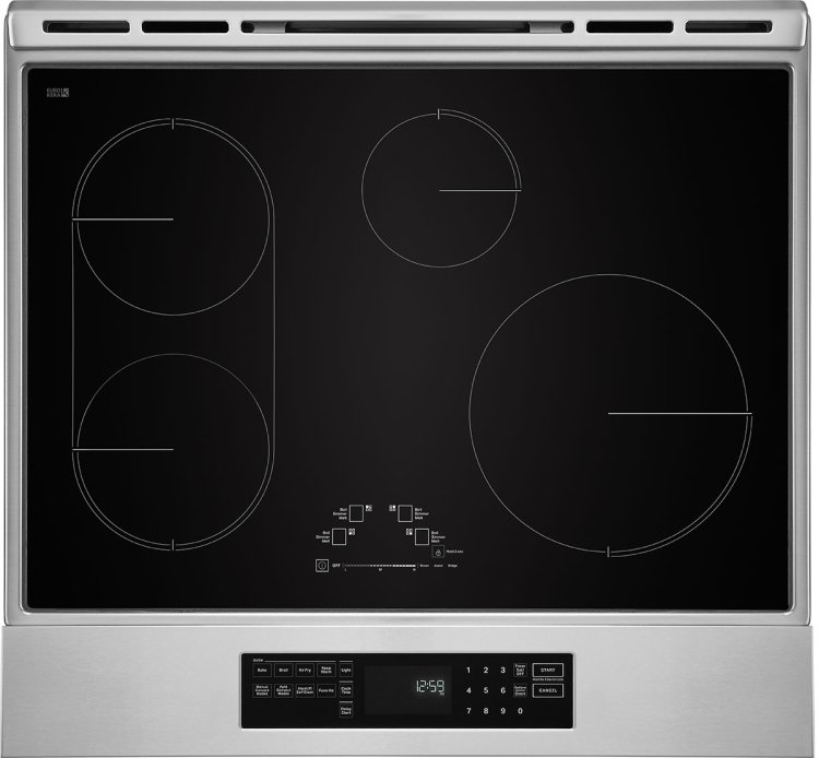 Large image of JennAir ADA 30 In. Induction Slide-In Range in Stainless Steel