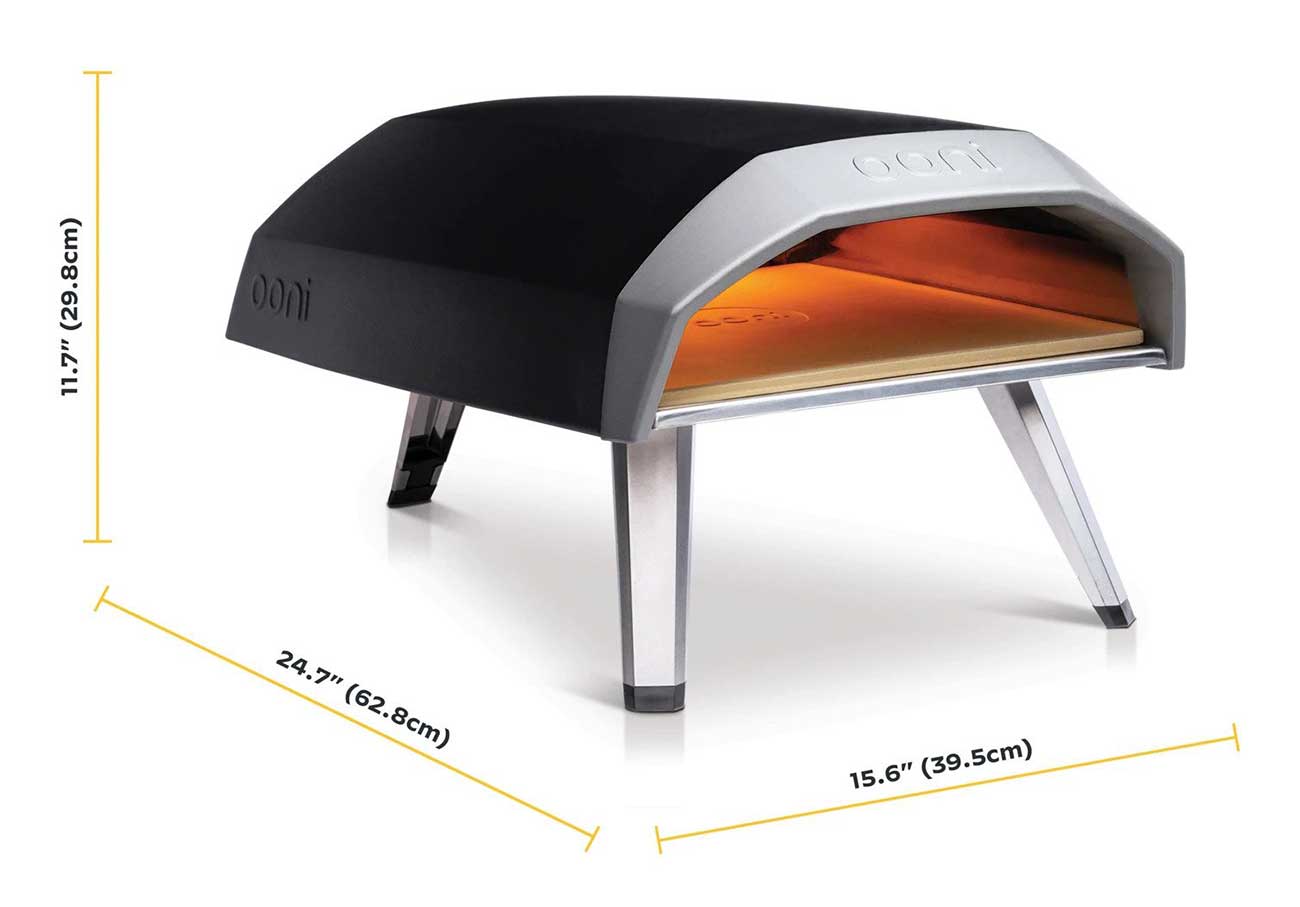 Size Dimensions of an Ooni Koda 12 Pizza Oven
