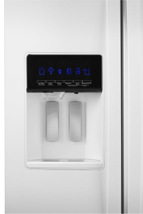 Large image of Whirlpool ADA 36" White Counter Depth Side-By-Side Refrigerator