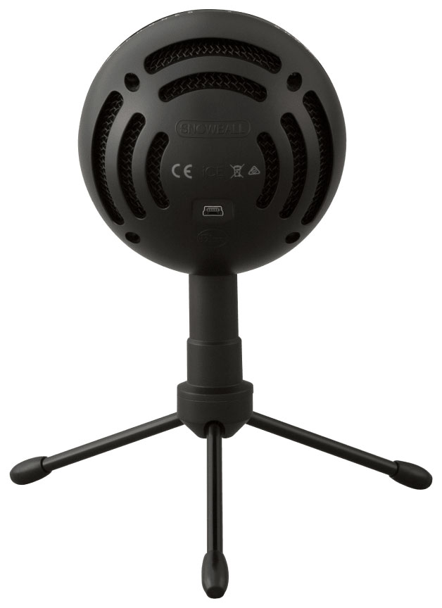Back view of the microphone