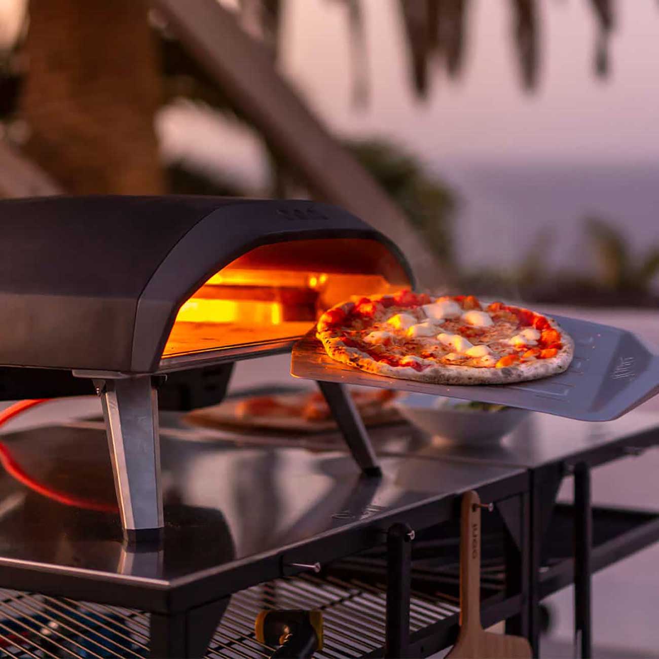 Outdoor Pizza Oven in Party Setting Detail 4