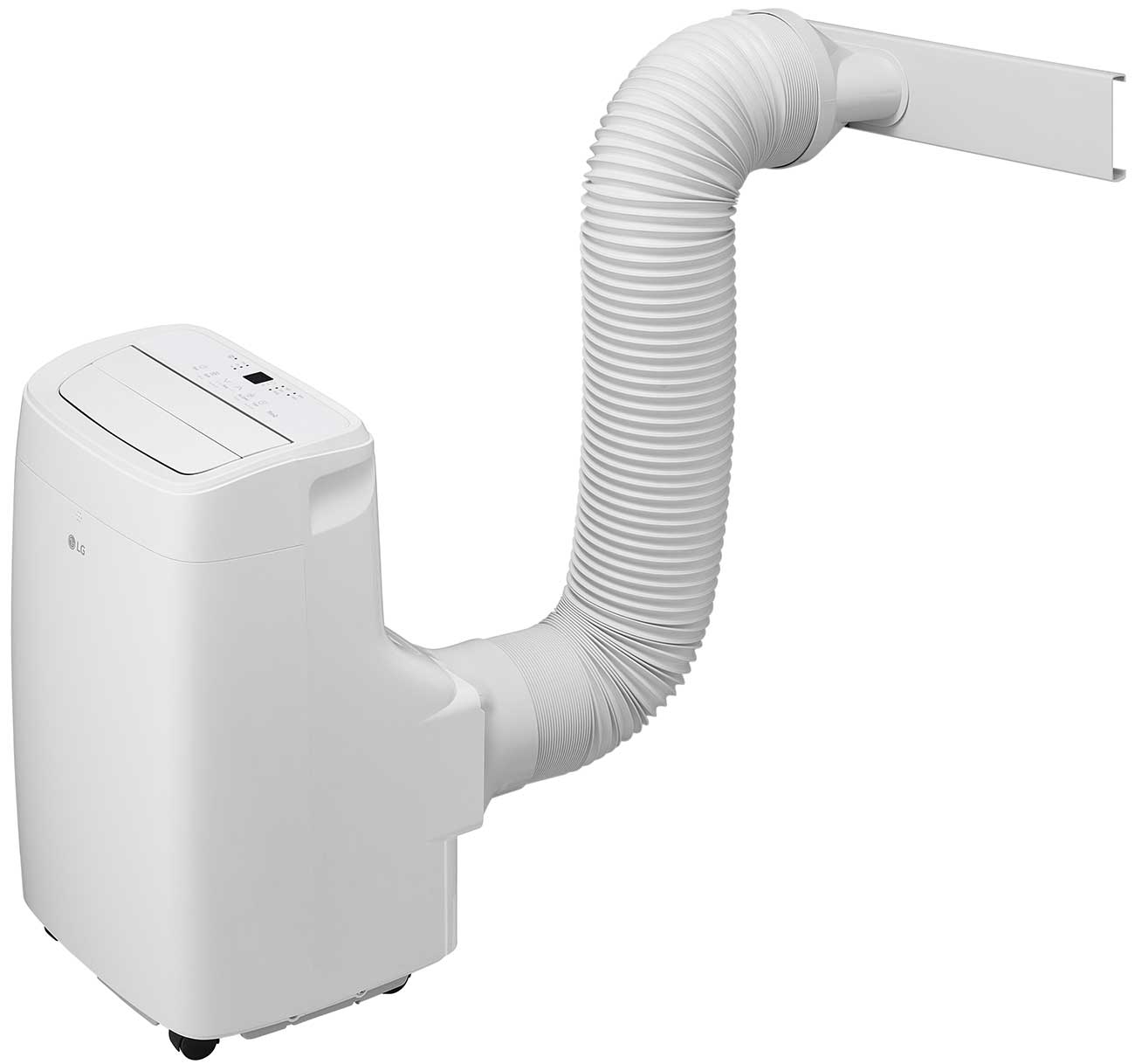 Angle Tube View of LG Portable Air Conditioner