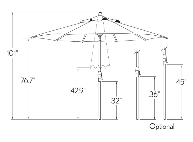 garden treasures patio umbrella instructions Treasure 11 ft Octagonal Outdoor (High-Perform Provides 57 sq Treasure Garden Auto-Tilt Patio Umbrella