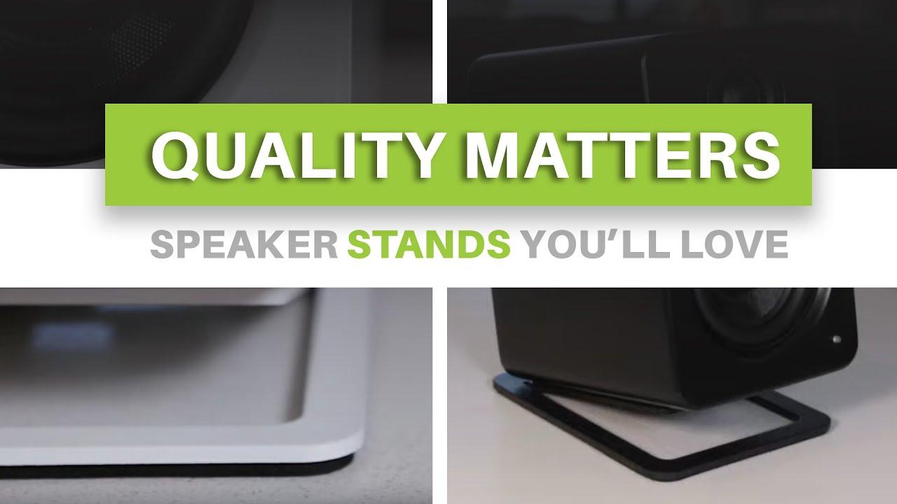 Watch Top Speaker Stand to Improve Desktop Audio Quality | Kanto Solutions S2