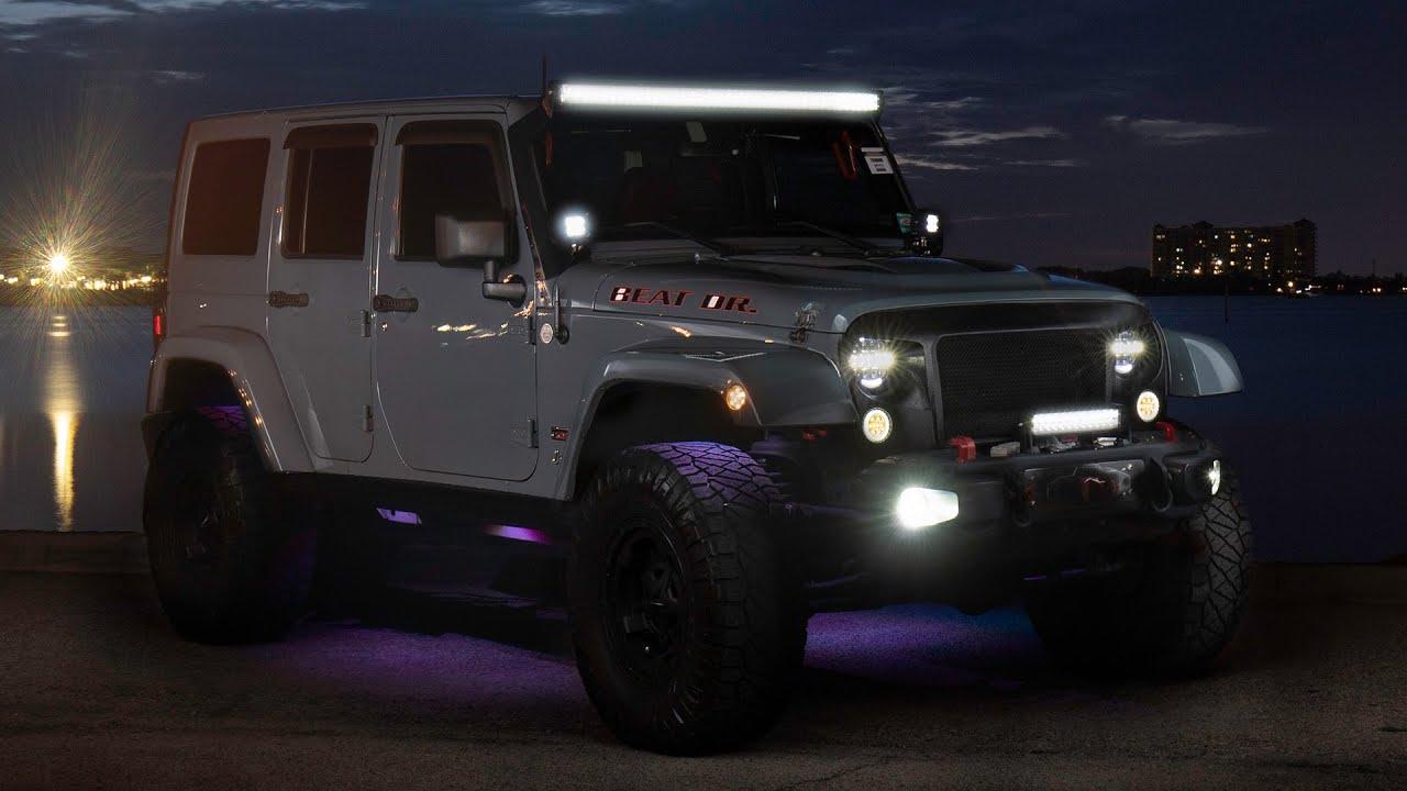 Watch 2013 Jeep Wrangler with Heise LED Lights and Metra Aftermarket Accessories