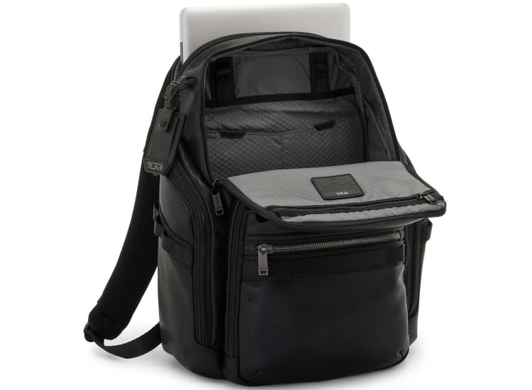 alpha bravo dover backpack leather TUMI Dynamic Luggage Pros The addition of daisy chains makes it compatible with TUMI accessories to further enhance its functionality TUMI Alpha Bravo Search Backpack