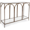 Howard Elliott Palladio Console Table In Bronze Finish