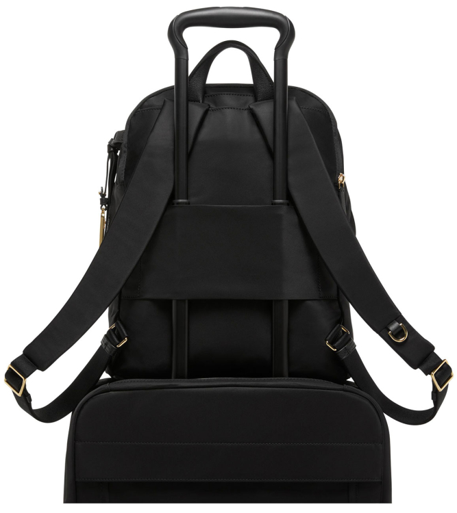 TUMI Voyageur Halsey Backpack In Black/Gold 146567-2693 display picture 3