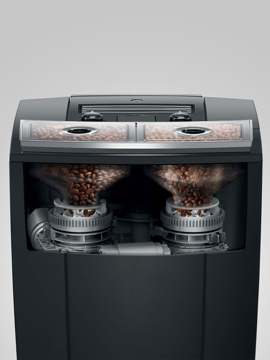 Coffee and Espresso Machine with Beans Inside