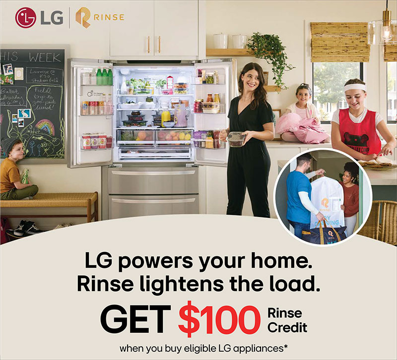 LG Get $100 Rinse Credit Promo