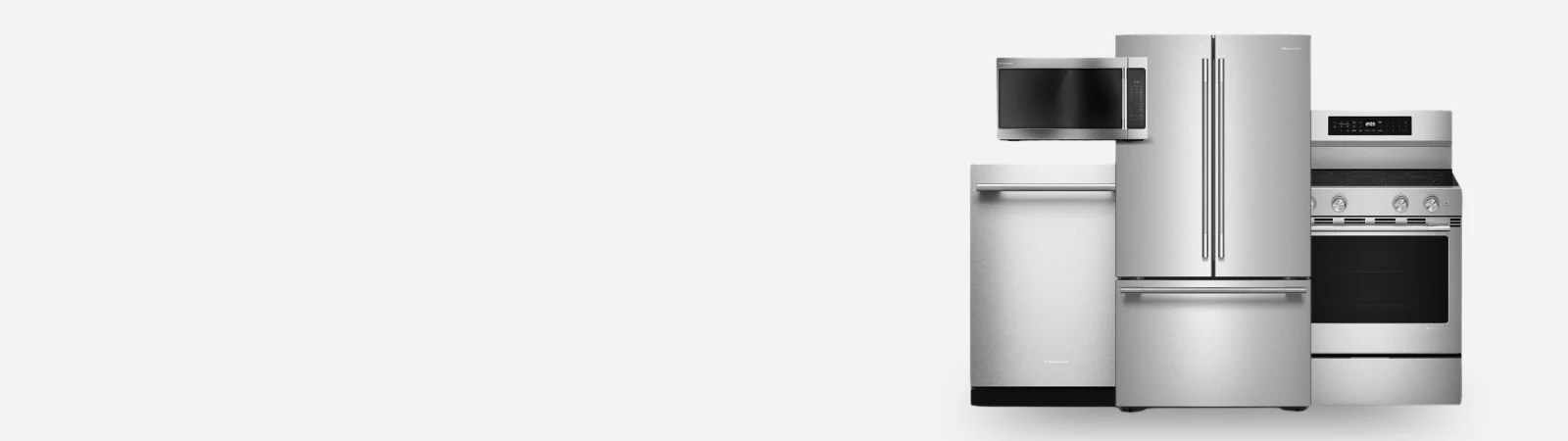 stylized background with black material showcasing what black ore would be with a 3 piece appliance suite in black ore from kitchenaid