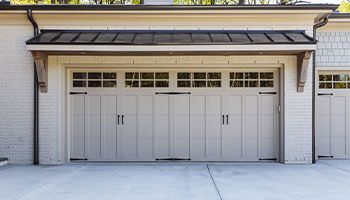 White garage door
