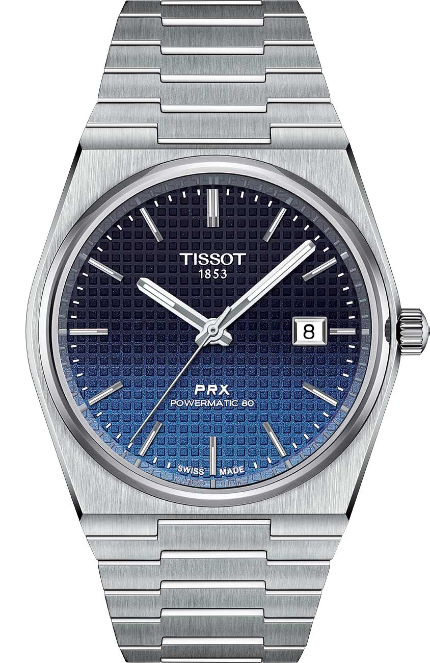 Tissot PRX Powermatic 80 Watch 40mm with Black Chameleon Dial - T137.407.11.051.01