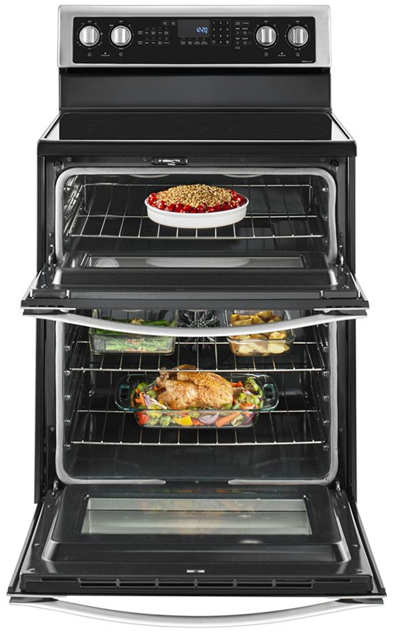Whirlpool WGE745C0FS Double Oven Range w/True Convection Abt