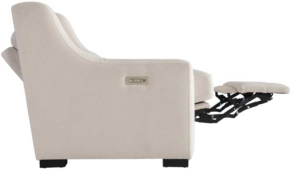 Side view of Bernhardt Recliner Chair reclined 