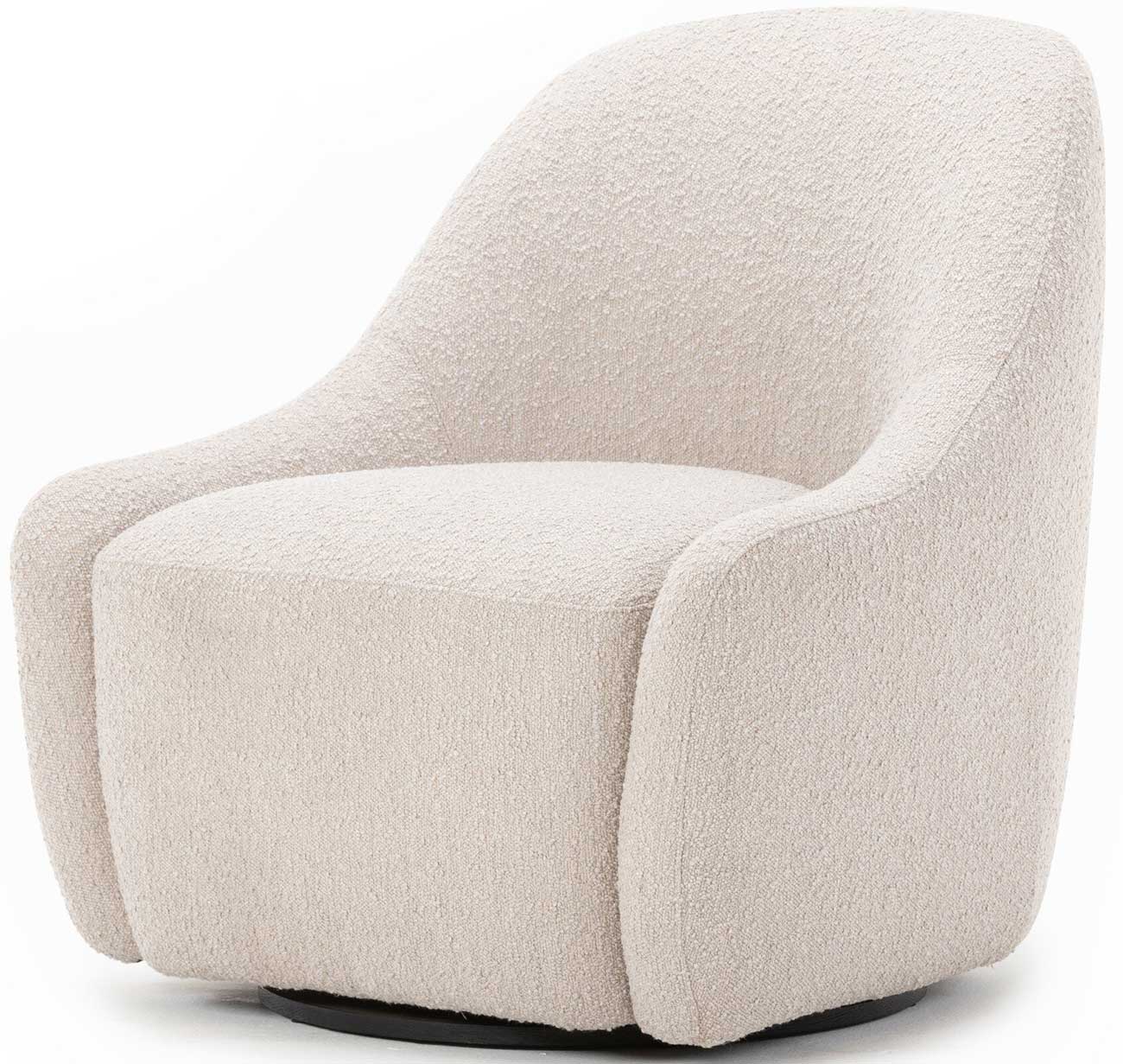 Four Hands Levi Swivel Chair in Knoll Sand