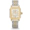 Michele Deco Madison Silver Sunray w/ Diamond Dial Two-Tone Bracelet Watch, 33mm