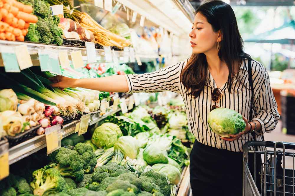 shopping for groceries