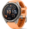Garmin fenix 9 Pro inReach, Smartwatch 43mm in Titanium with Shell Pink/Autumn Orange Silicone Band