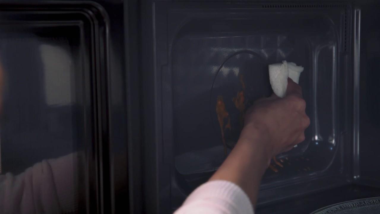 Watch Easy-Clean Interior Microwave