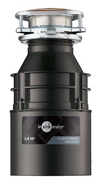Front view of Badger 5XP 0.75 HP Garbage Disposal 