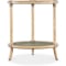 Hooker Furniture Living Room Retreat Raffia End Table in Dune | Seagrass