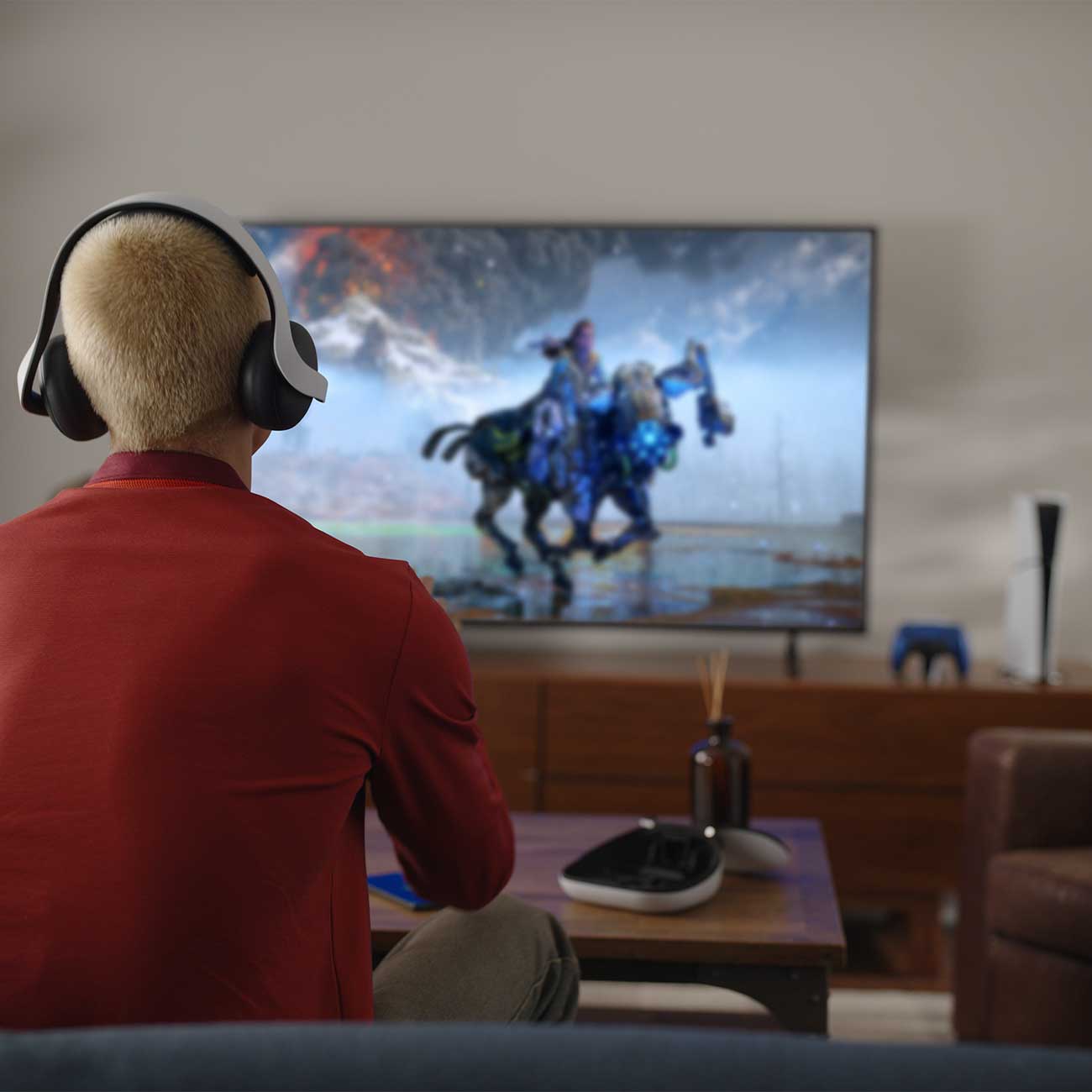 Lifestyle view of PlayStation 5