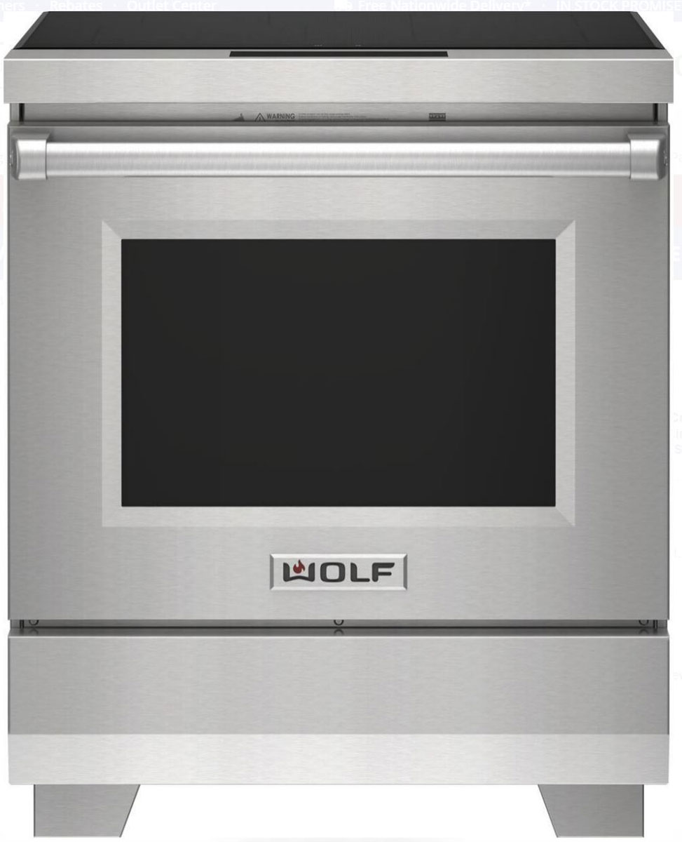 Wolf IR30450/S/P 30 In. Stainless Pro Induction Range Abt