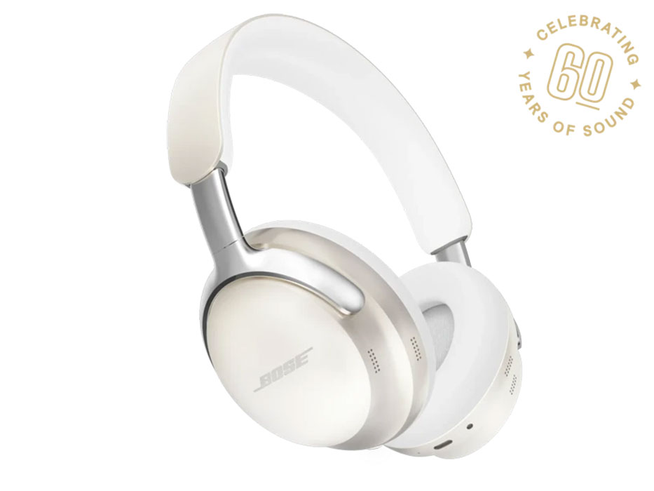 Front Left View of Bose Wireless Noise Cancelling Headphones