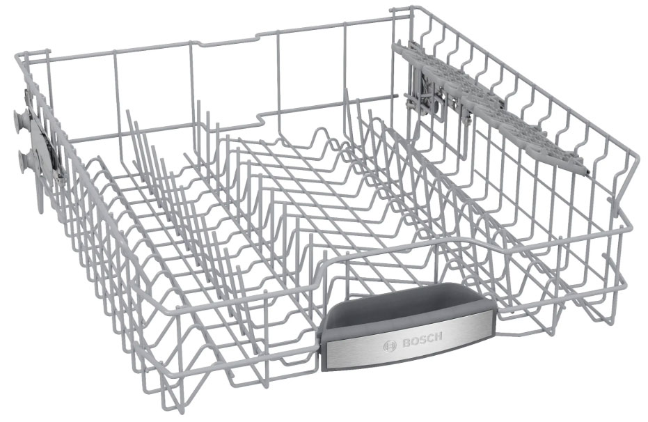 View of Upper Rack in Bosch Dishwasher