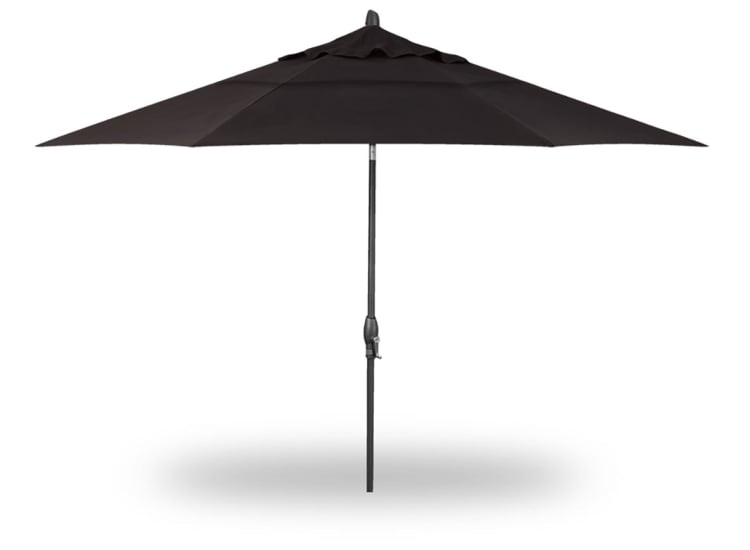 11-foot patio umbrella sunbrella Open Box 11ft Round Enjoy the sunny outdoors with the Galtech International 11 Deluxe Auto California Umbrella SDAU118-117-5429 Bronze/Sunbrella/Macaw 11'