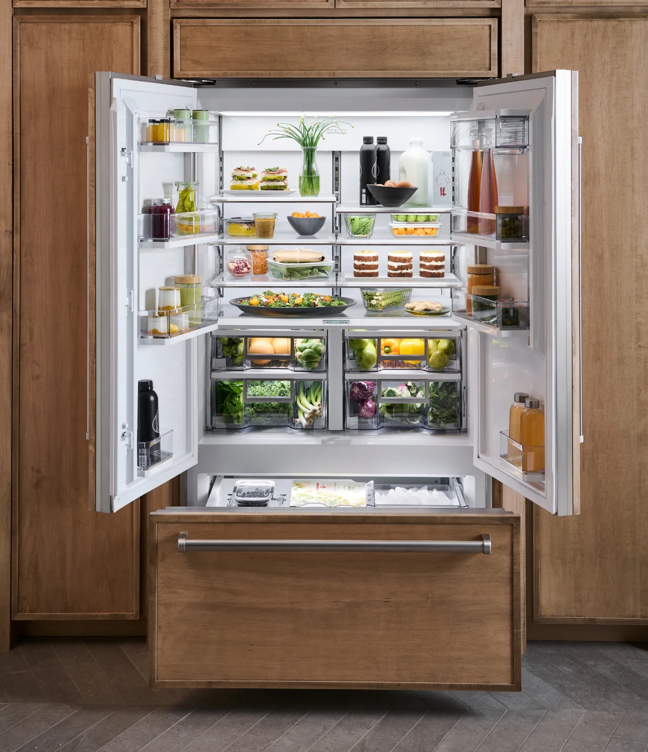 Sub-Zero refrigerator in a modern kitchen