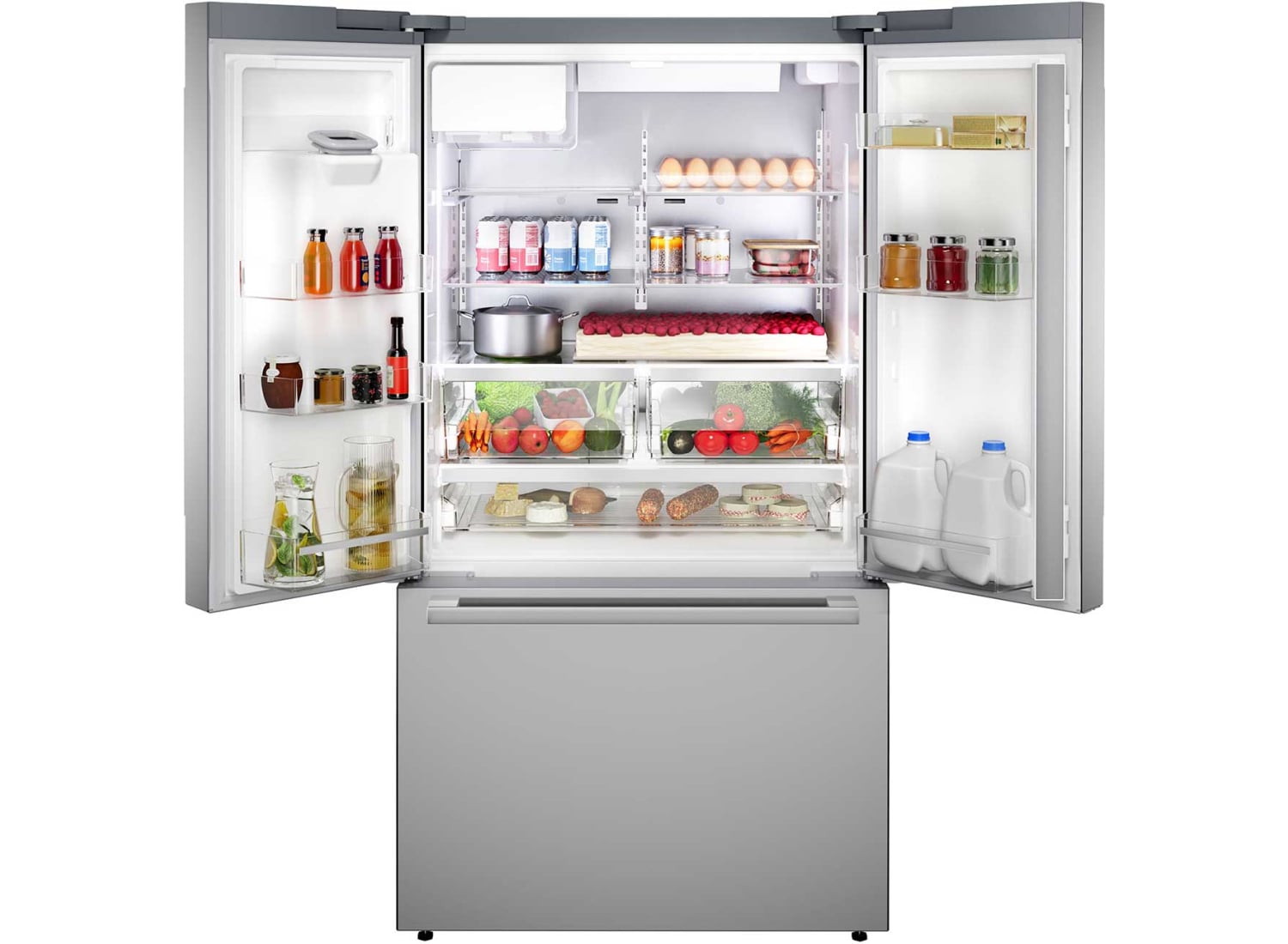 Bosch 500 Series French Door Refrigerator 36-Inch - B36FD52SNS | Abt