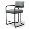 RAM Game Room Prohibition Series Barstool in Vintage Gray