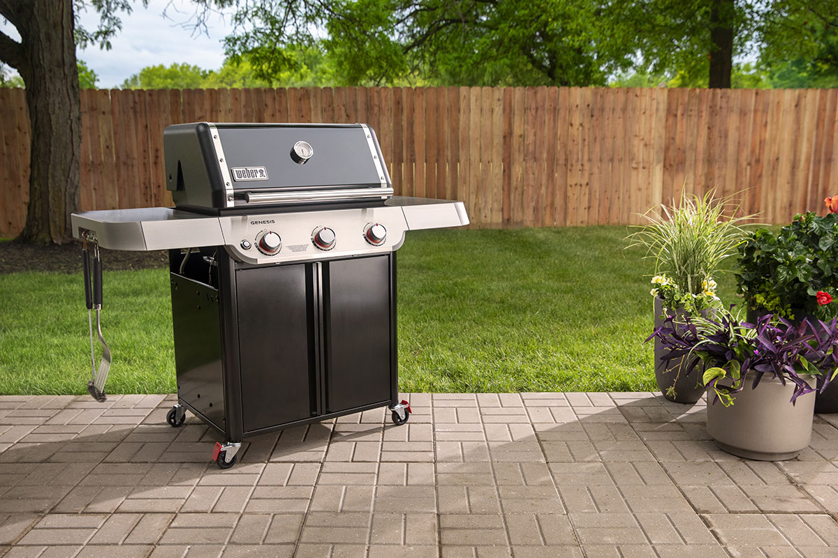 Grill on the patio.