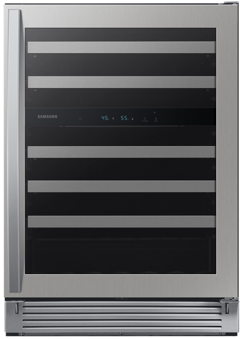 Samsung 5.1 Cu. Ft. Wine Cooler Refrigerator 24-Inch Wide in Stainless Frame - RW51TS338SR/AA