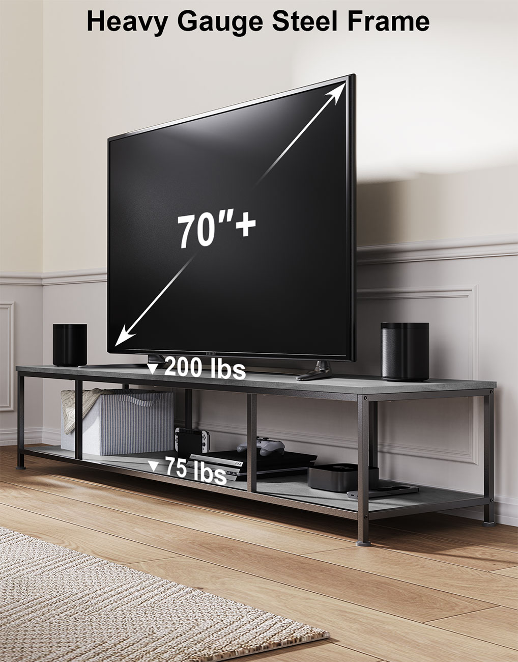 ErgoAV - ERTFX5-01BC - TV Stands & Entertainment Centers