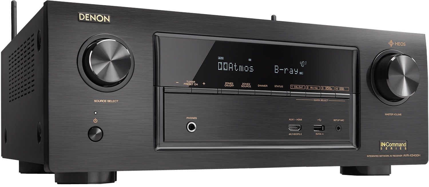 Denon 7.2 Channel 4K Ultra HD AV Receiver - AVR-X3400H