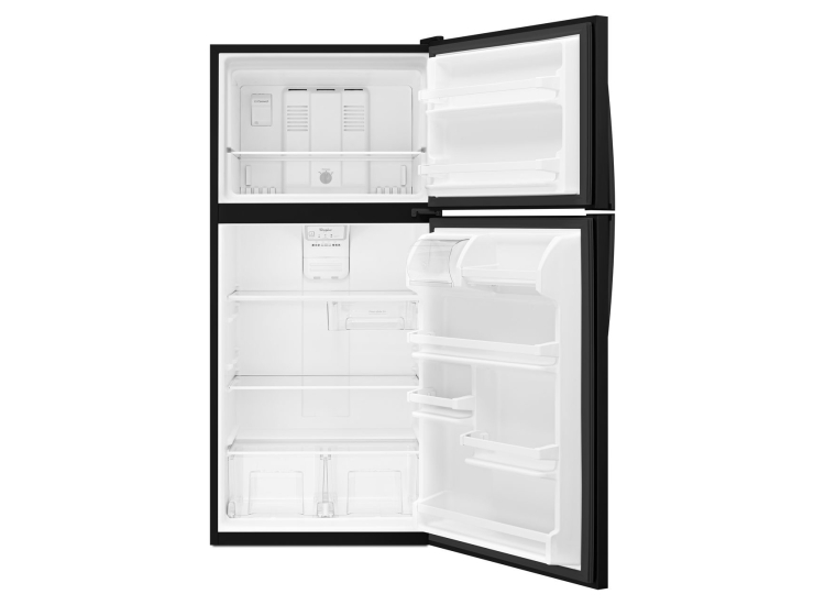Whirlpool ADA 18.15 Cu. Ft. Top-Freezer Refrigerator 30-Inch Wide in Black - WRT318FZDB