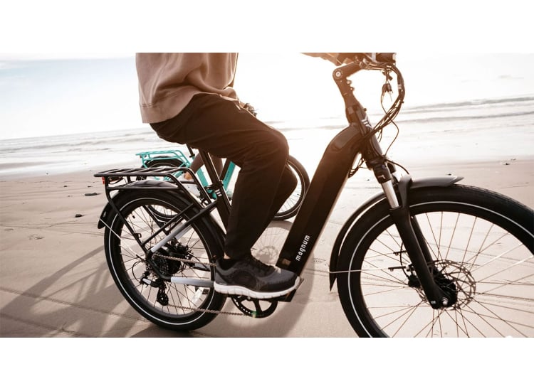 magnum electric bicycles Summit 27.5" Black with Copper Accents / 13Ah not a motor pushing you Magnum Cosmo X Urban Ebike