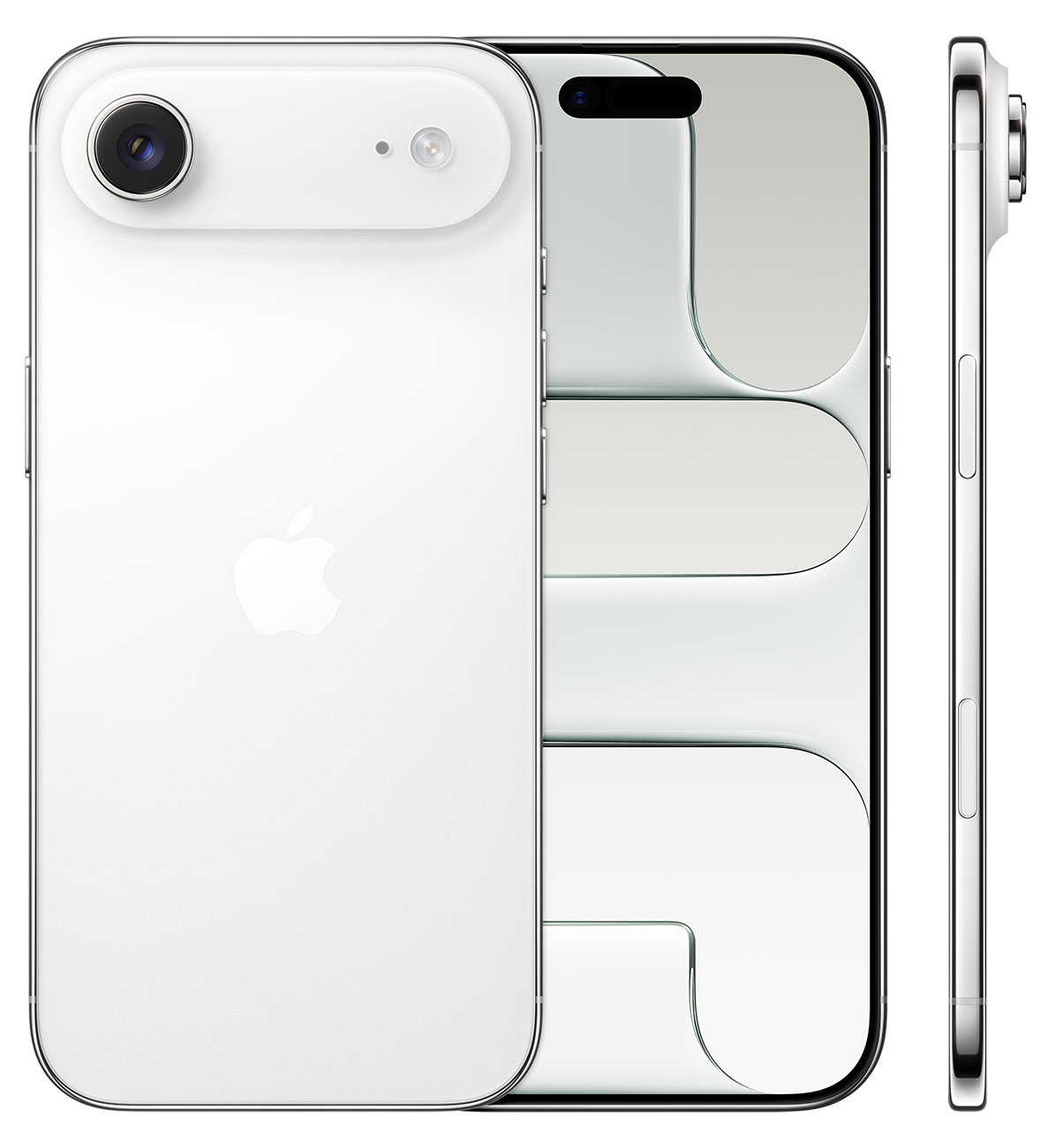 Front Rear and Side View of iPhone Air