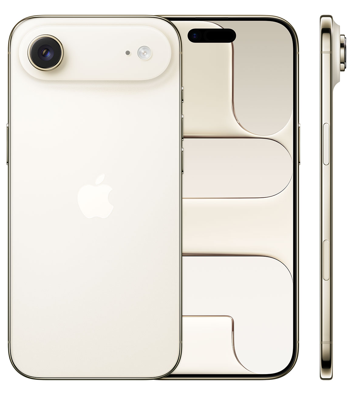 Front Side and Rear View of iPhone Air