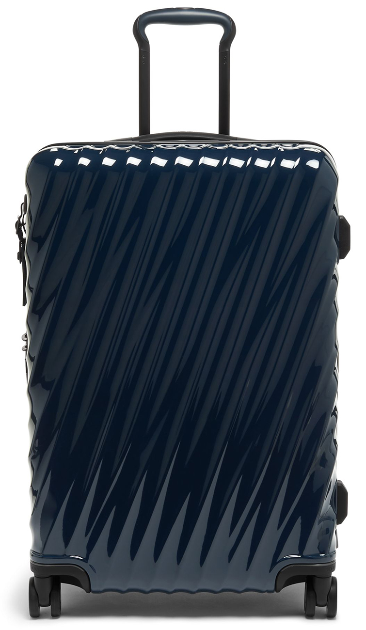 Large Image of the Navy Short Trip Expandable 4 Wheeled Packing Case