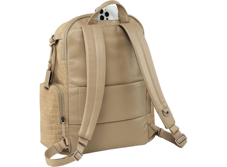 tumi backpack beige Harrison Bradner Leather Luggage Pros Maximizing organization Tumi Alpha Bravo Nomadic Backpack