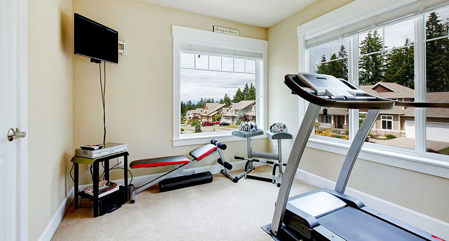 Treadmill in Home Gym