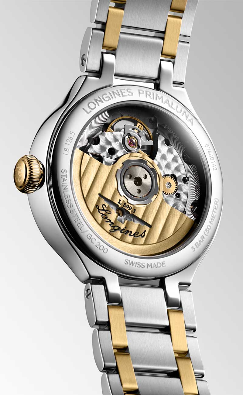 Angled back view of Longines Watch