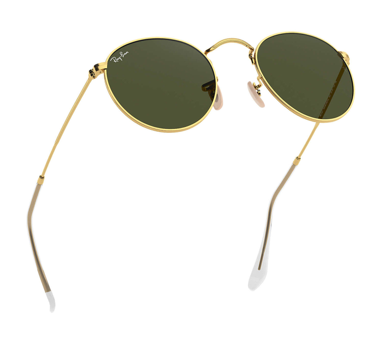 Ray-Ban Metal Legend Classic G-15 + Sunglasses Ray-Ban Round Metal Legend Gold Green Classic G-15 Unisex  main image 4