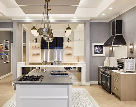 BlueStar Kitchen Located in the Abt Atrium showcasing their appliances